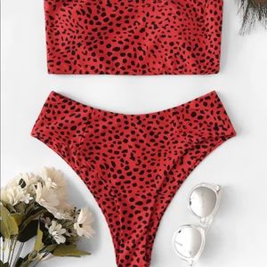 Red leopard Swimsuit ❤️❤️❤️